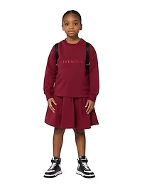 Little Girl's & Logo Sweatshirt Dress