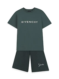 Little Kid's Logo Sweat Shorts