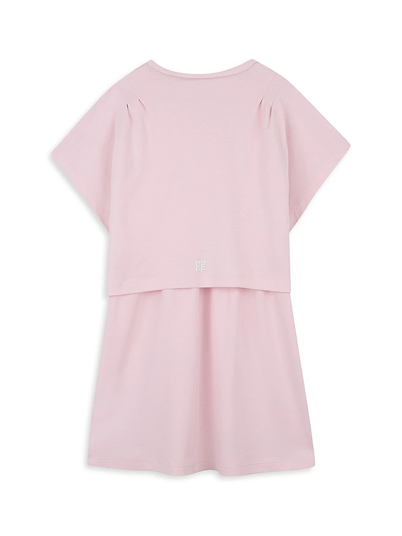 Little Girl's & Logo T-Shirt Dress