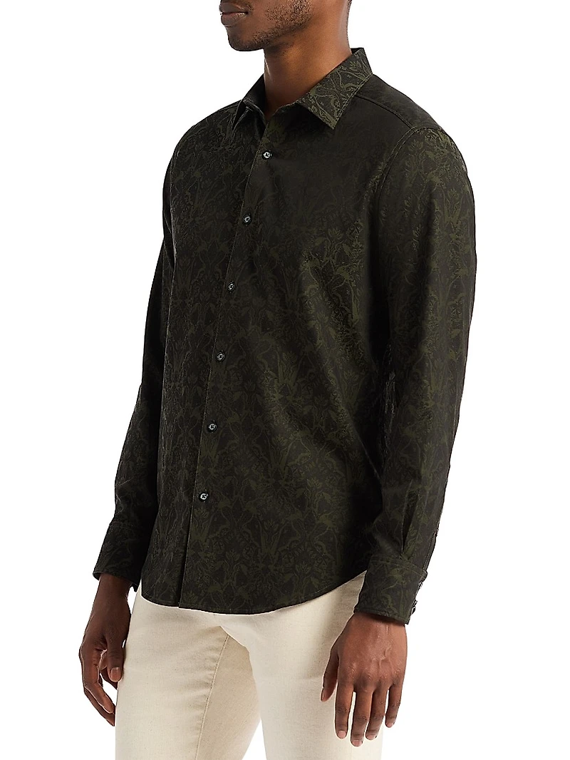 Highland Stretch Cotton Long-Sleeve Shirt