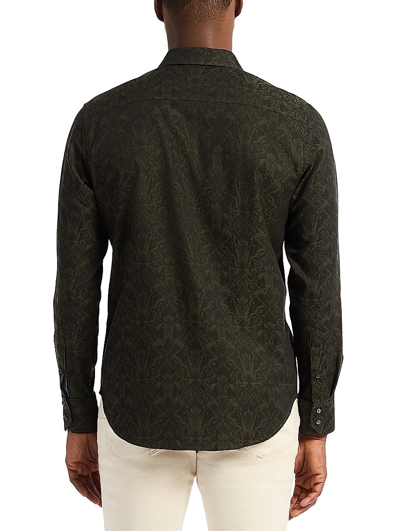 Highland Stretch Cotton Long-Sleeve Shirt