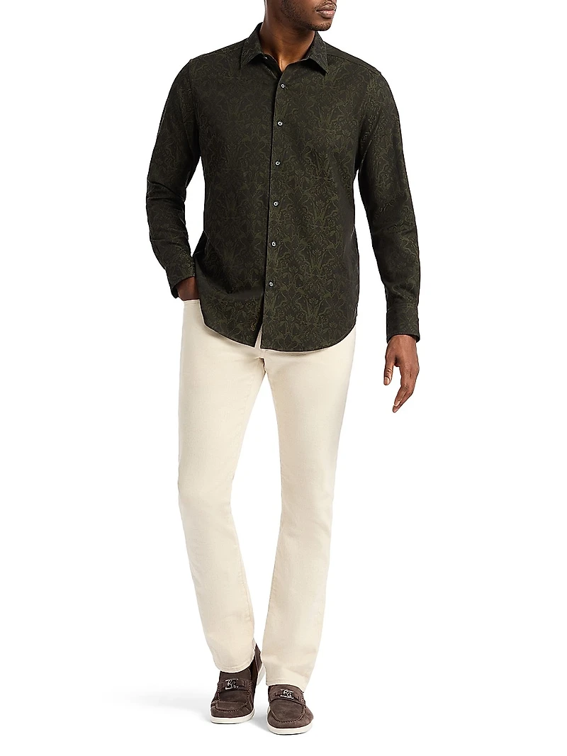 Highland Stretch Cotton Long-Sleeve Shirt