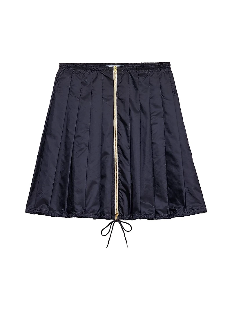 Light Re-Nylon Pleated Skirt
