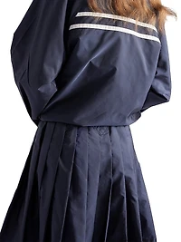 Light Re-Nylon Pleated Skirt