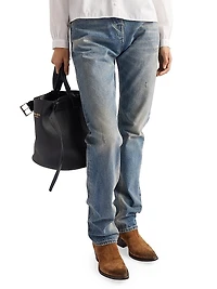 Tapered Denim Jeans