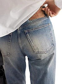 Tapered Denim Jeans