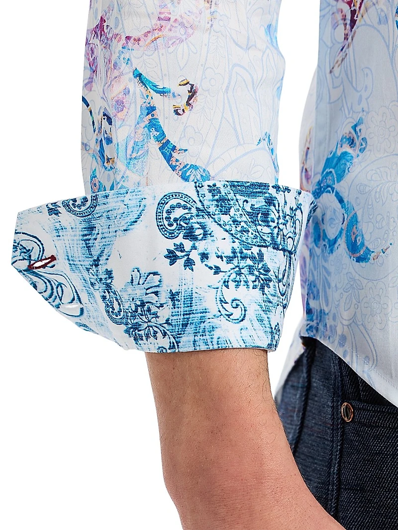 Tilden Button-Front Shirt