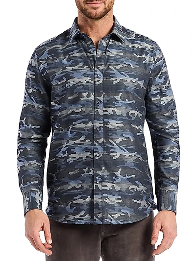 Harrington Button-Front Shirt