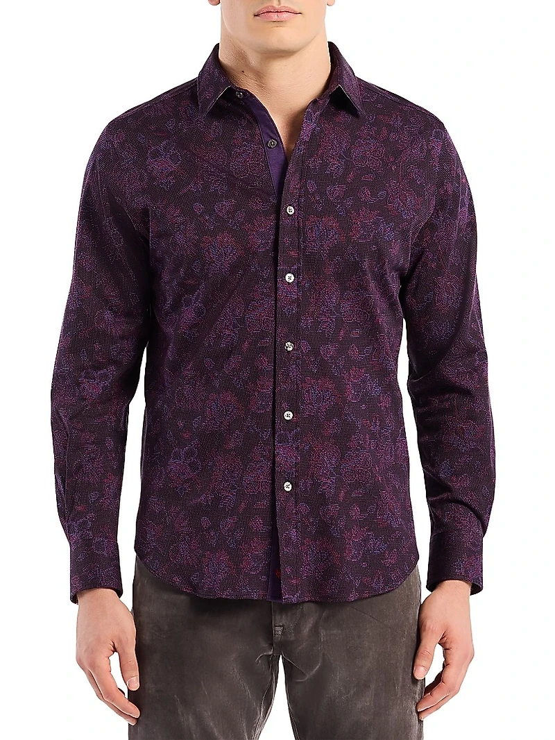 Hoyt Poplin Button-Front Shirt