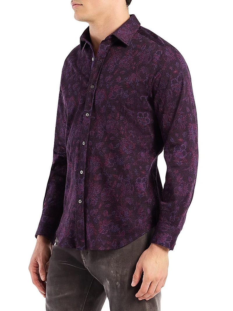 Hoyt Poplin Button-Front Shirt