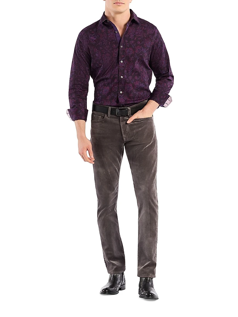 Hoyt Poplin Button-Front Shirt