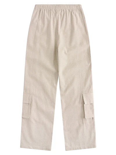 Breezy Canvas Wide Leg Cargo Pants