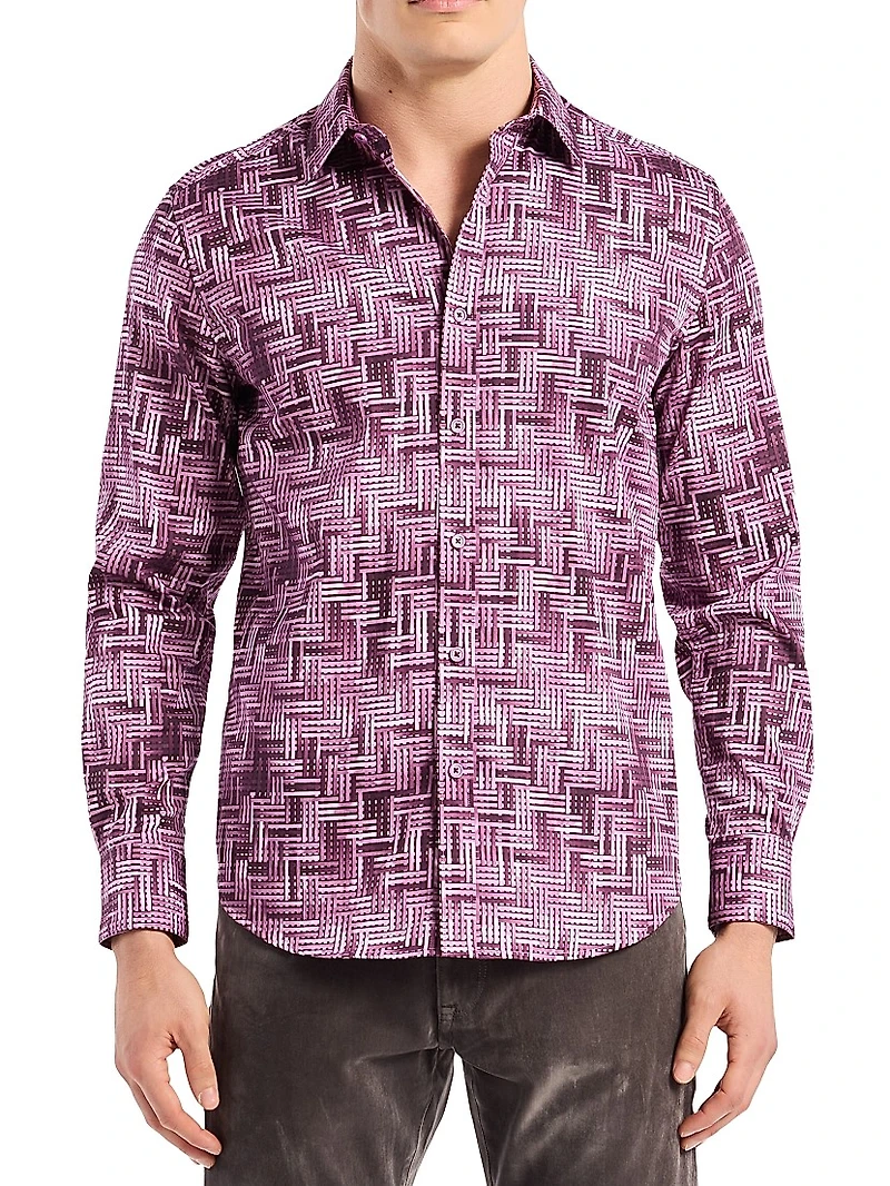 Berkley Tile Print Woven Shirt