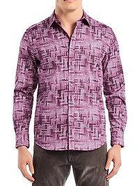 Berkley Tile Print Woven Shirt