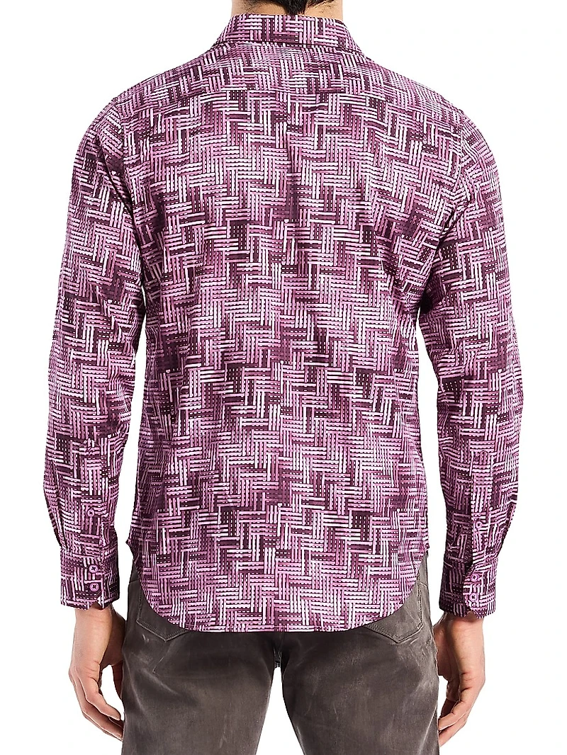 Berkley Tile Print Woven Shirt