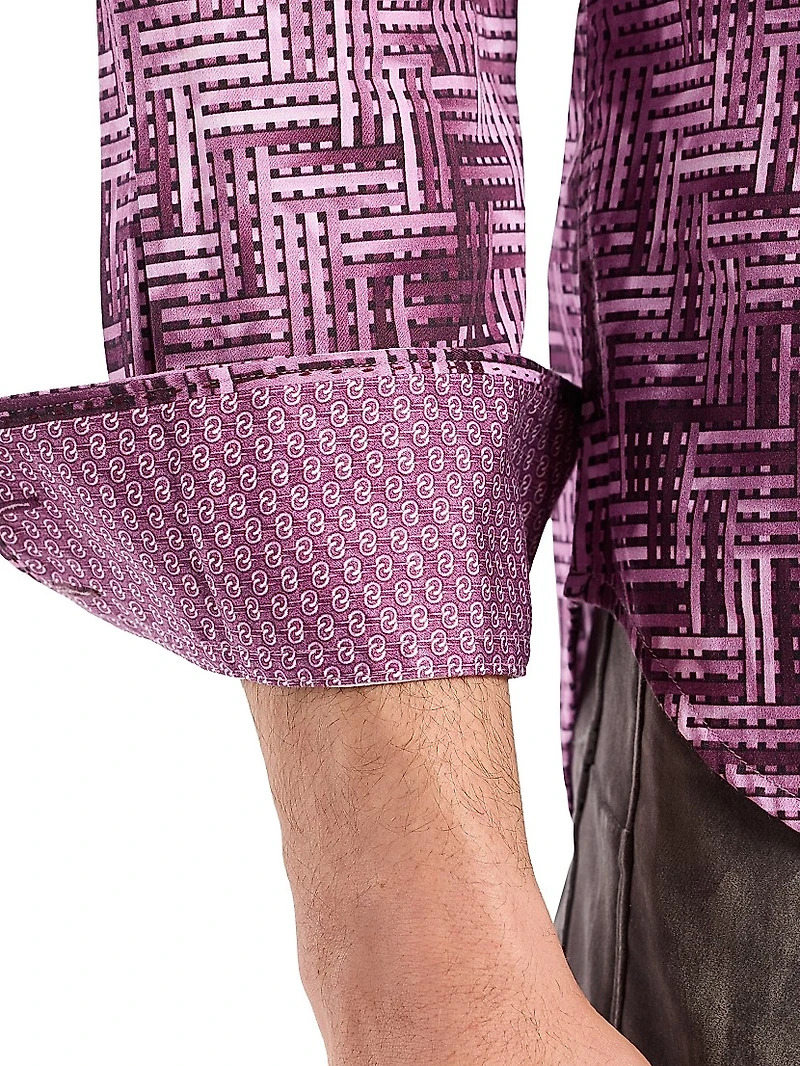 Berkley Tile Print Woven Shirt
