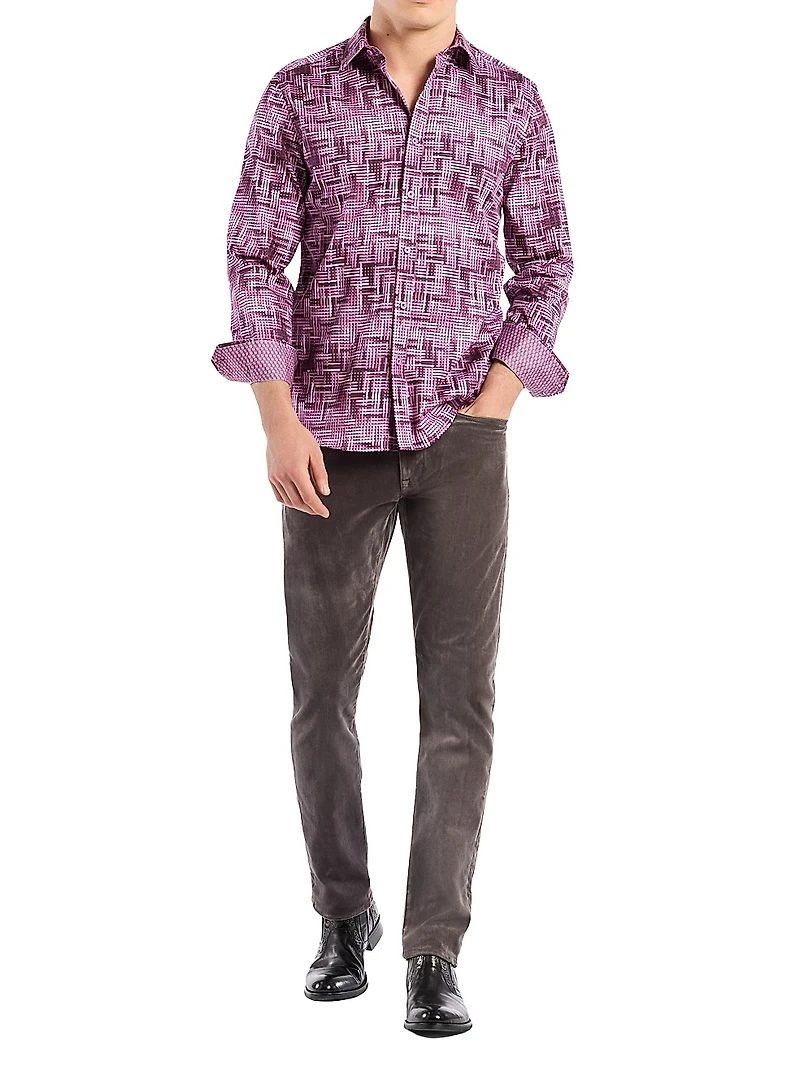 Berkley Tile Print Woven Shirt