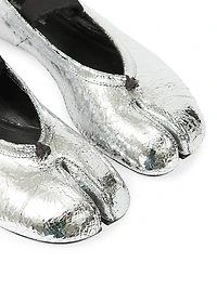 Metallic Leather Ballet Flats