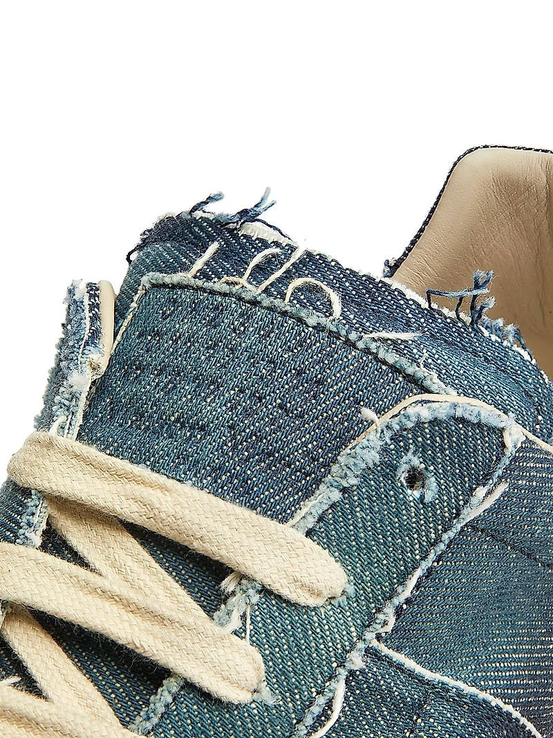 Replica Exclusive Denim Low-Top Sneakers