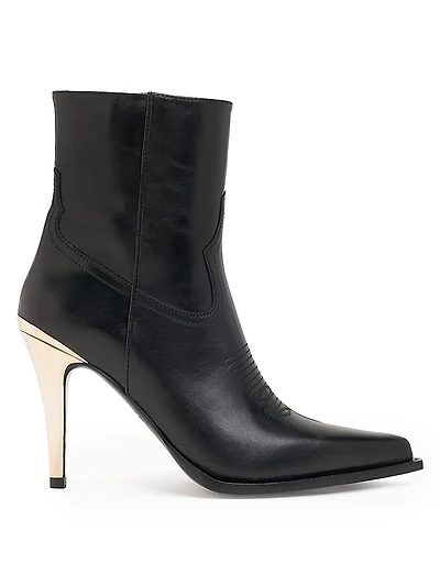 Bennett 95MM Leather Ankle Boots