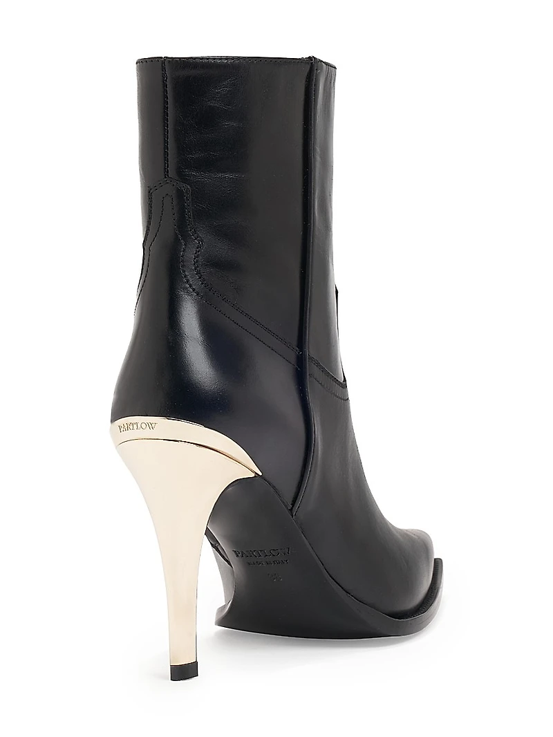 Bennett 95MM Leather Ankle Boots