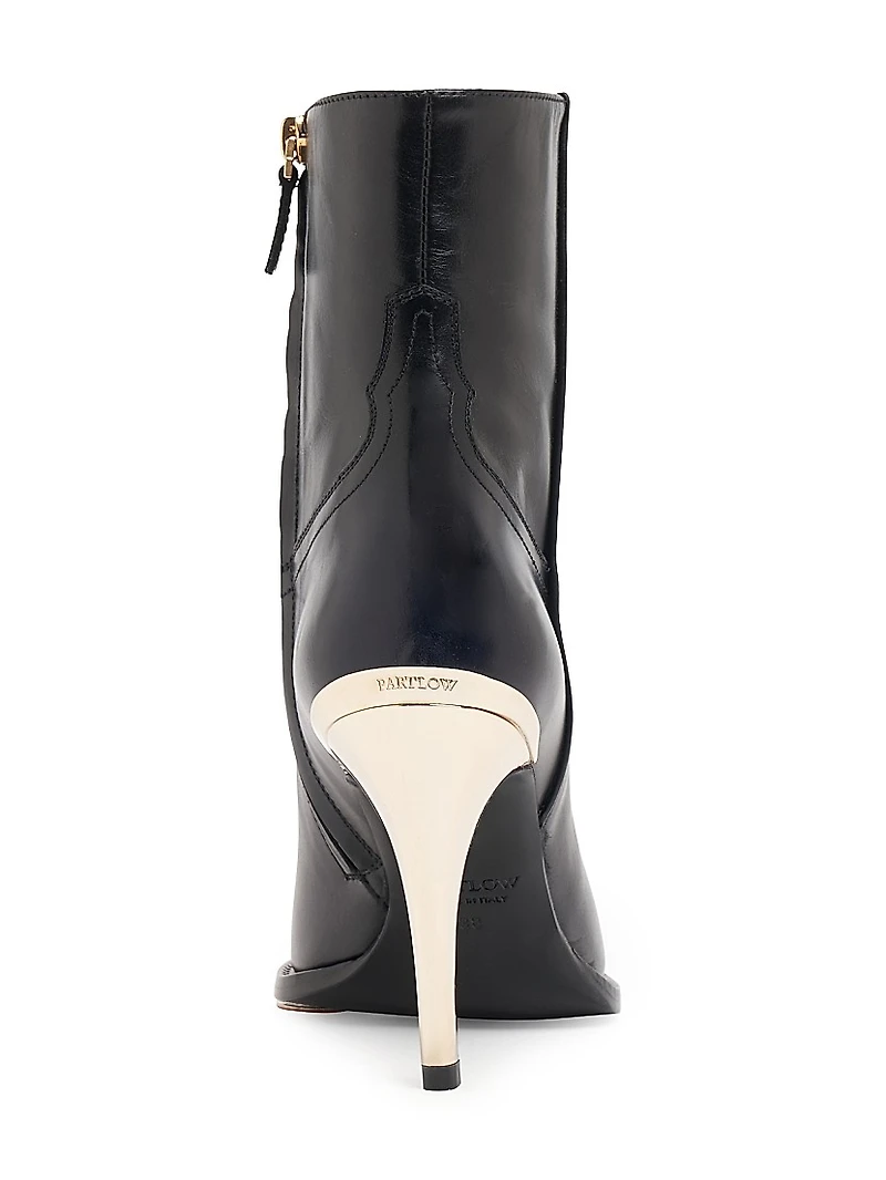 Bennett 95MM Leather Ankle Boots