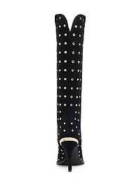 Dublin 95MM Embellished Suede Knee-High Boots