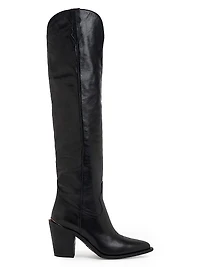 Jojo 90MM Leather Knee-High Boots