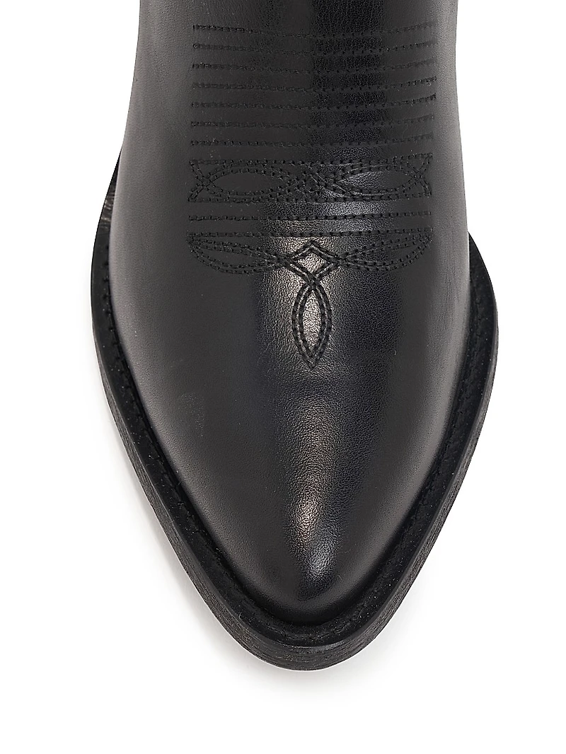 Jojo 90MM Leather Knee-High Boots