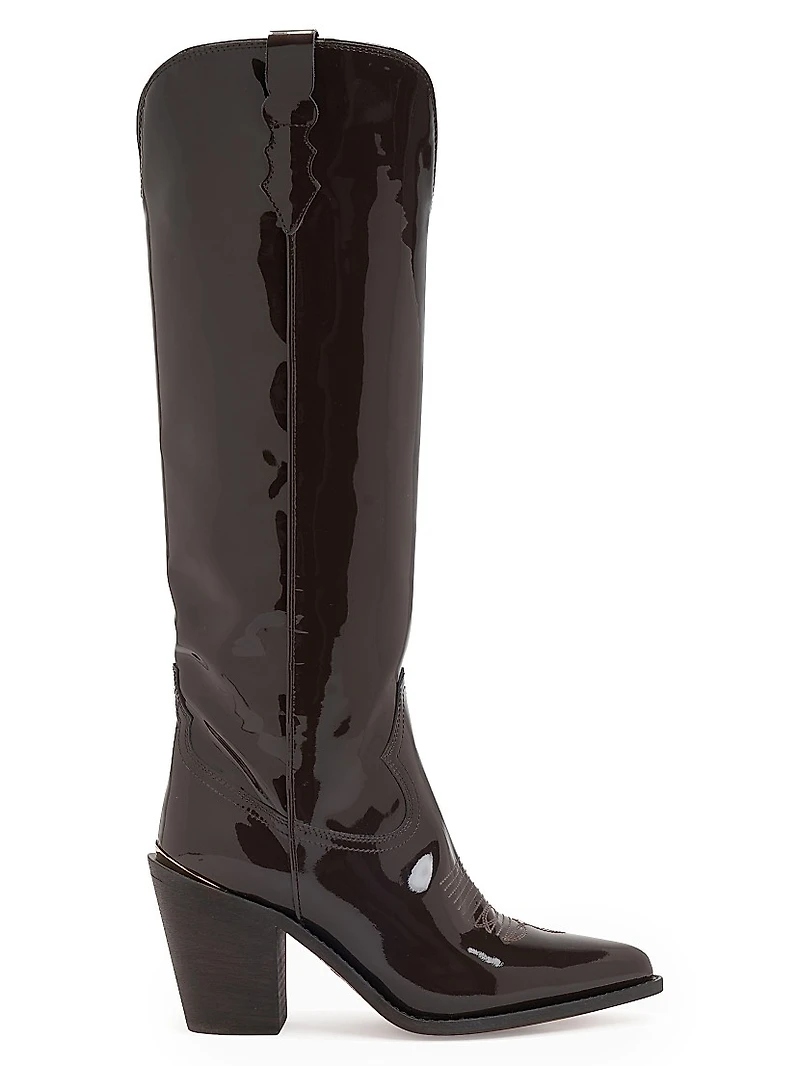 Coco 90MM Patent Leather Knee-High Boots