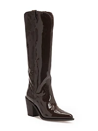 Coco 90MM Patent Leather Knee-High Boots