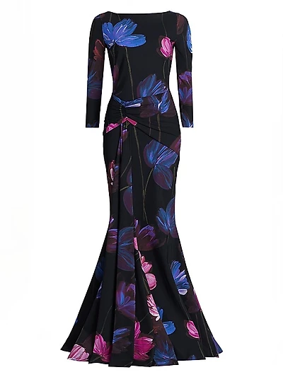 Floral Mermaid Gown