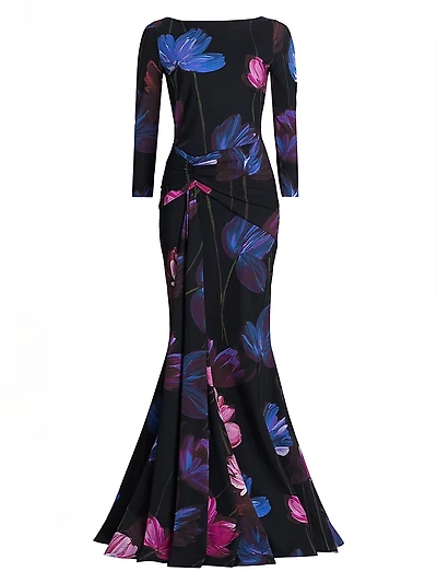 Floral Mermaid Gown