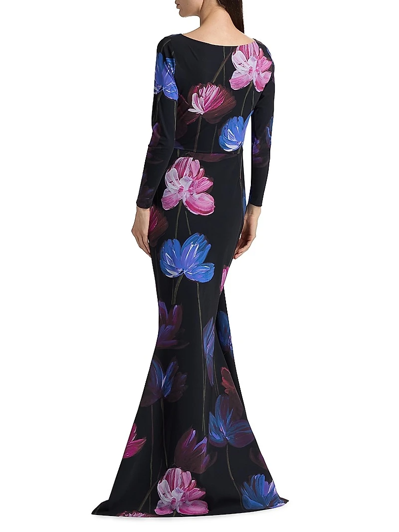 Floral Mermaid Gown