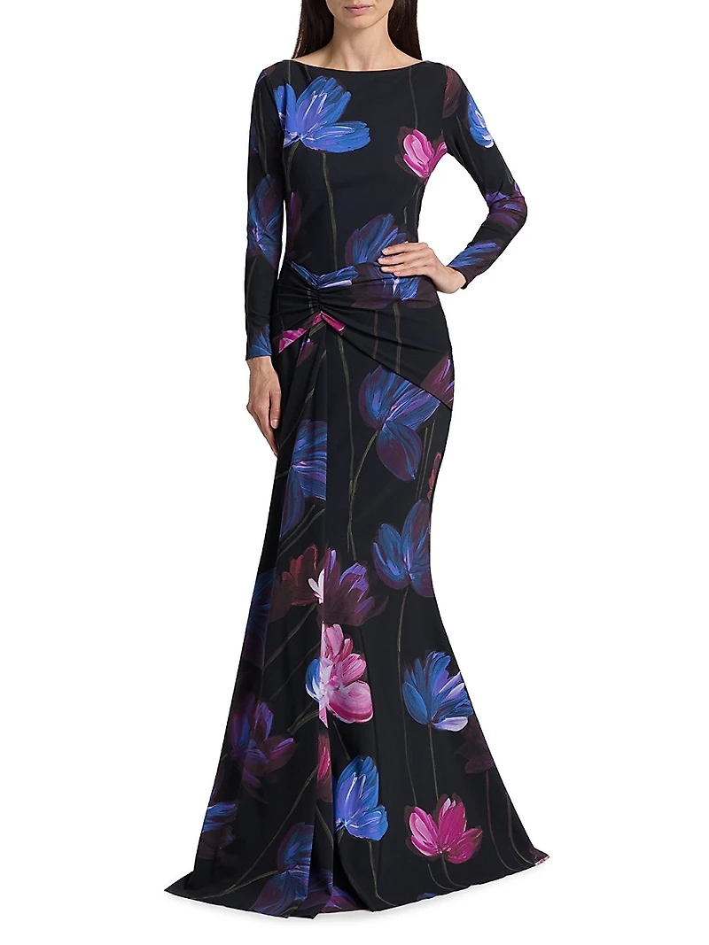 Floral Mermaid Gown