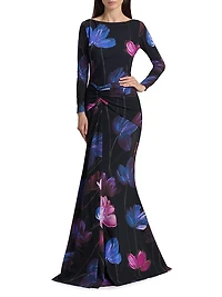 Floral Mermaid Gown