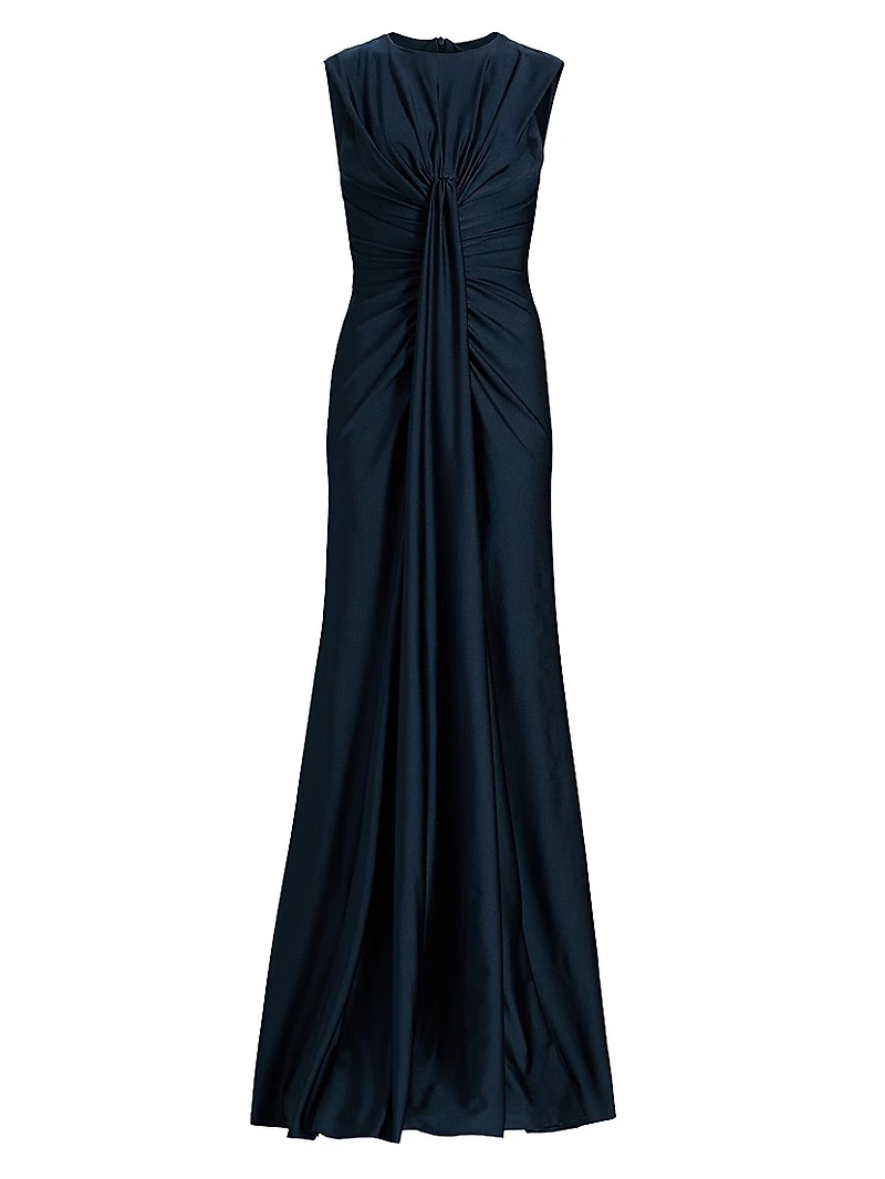 Glichi Draped A-Line Gown