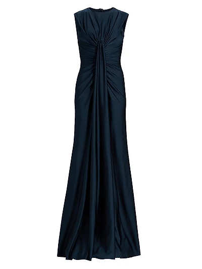Glichi Draped A-Line Gown