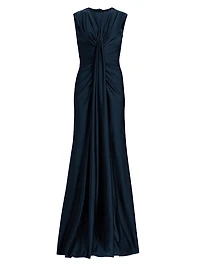 Glichi Draped A-Line Gown