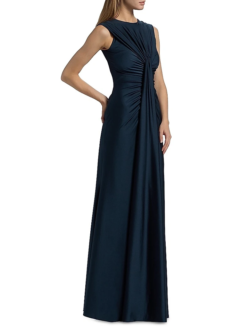 Glichi Draped A-Line Gown