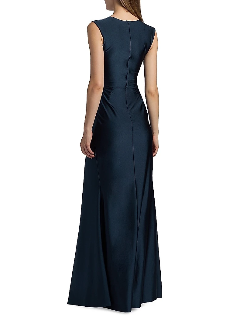 Glichi Draped A-Line Gown