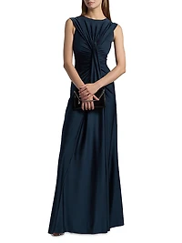Glichi Draped A-Line Gown