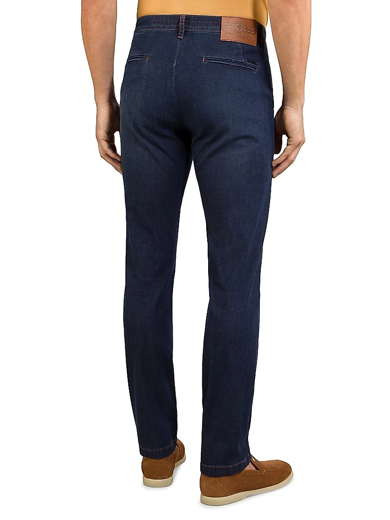 Exquisite Cotton Blend Jeans