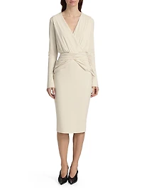 Molan Draped Cocktail Dress