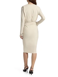 Molan Draped Cocktail Dress