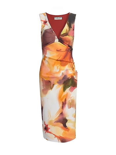 Nene Printed Cocktail Dress