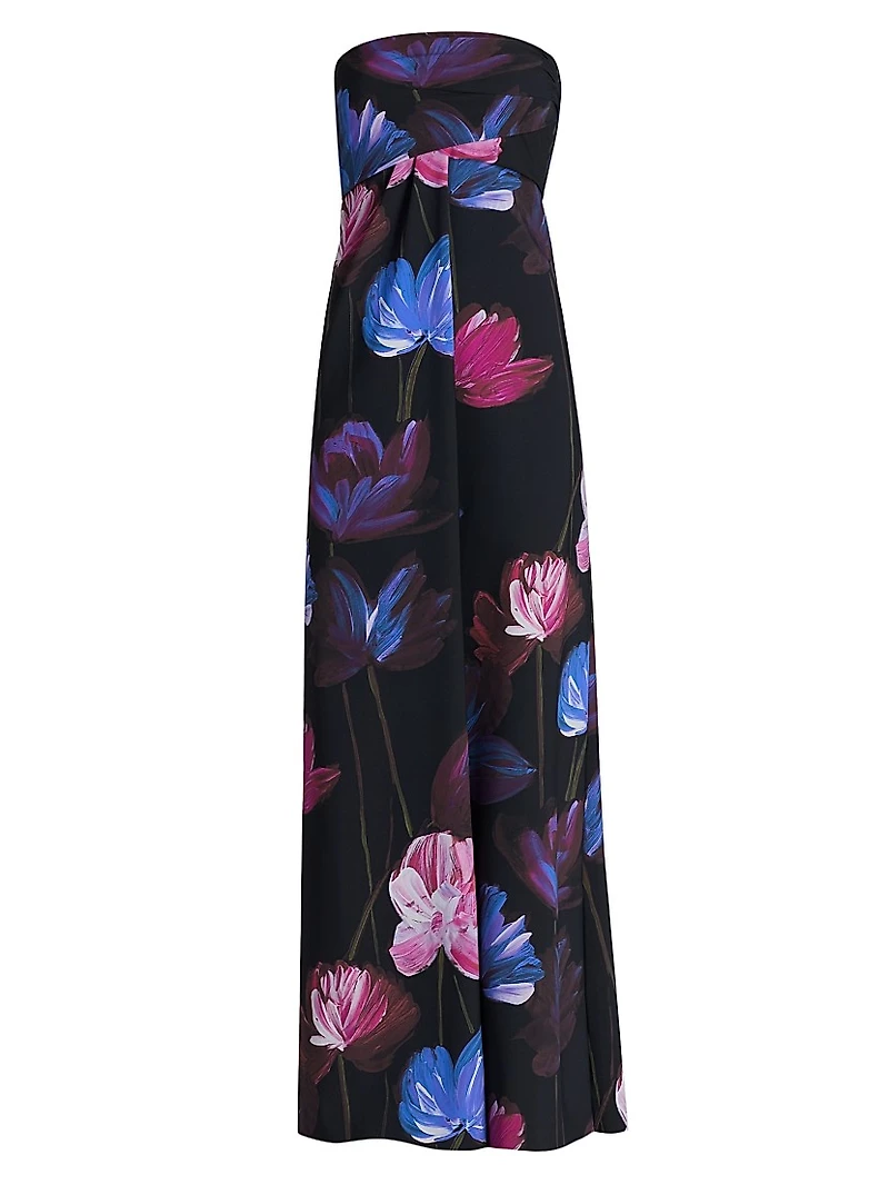 Yass Floral Strapless Gown