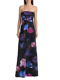 Yass Floral Strapless Gown