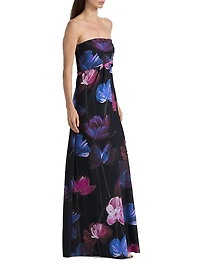 Yass Floral Strapless Gown