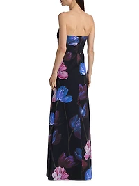 Yass Floral Strapless Gown